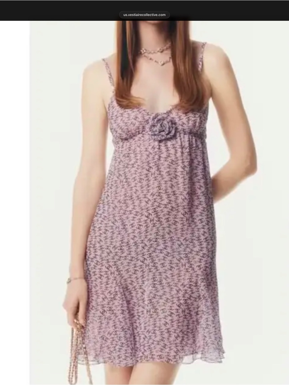 Chanel silk printed dress